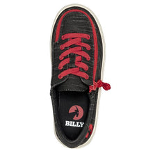 Load image into Gallery viewer, Kids' Black & Red Billy Classic Lace Lows