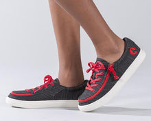 Load image into Gallery viewer, Kids' Black & Red Billy Classic Lace Lows