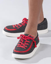 Load image into Gallery viewer, Kids' Black & Red Billy Classic Lace Lows