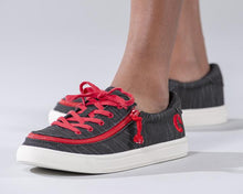 Load image into Gallery viewer, Kids' Black & Red Billy Classic Lace Lows