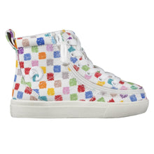 Load image into Gallery viewer, Toddler Checkerboard Canvas Billy Classic Lace Highs