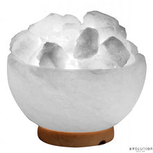 Load image into Gallery viewer, White Fire Bowl Crystal Salt Lamp
