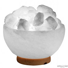 Load image into Gallery viewer, White Fire Bowl Crystal Salt Lamp