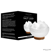 Load image into Gallery viewer, White Fire Bowl Crystal Salt Lamp