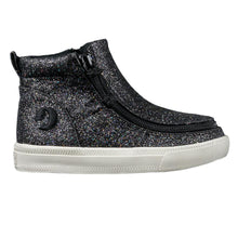 Load image into Gallery viewer, Toddler Black Glitter Billy Classic Lace Highs