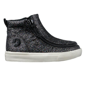 Toddler Black Glitter Billy Classic Lace Highs