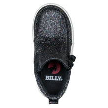 Load image into Gallery viewer, Toddler Black Glitter Billy Classic Lace Highs