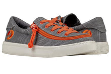 Load image into Gallery viewer, Kids' Grey & Orange Billy Classic Lace Lows