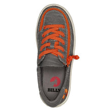 Load image into Gallery viewer, Kids' Grey & Orange Billy Classic Lace Lows