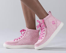 Load image into Gallery viewer, Kids' Heather Pink Billy Classic Lace Highs