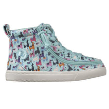 Load image into Gallery viewer, Kids' Mint Llamas Billy Classic Lace Highs