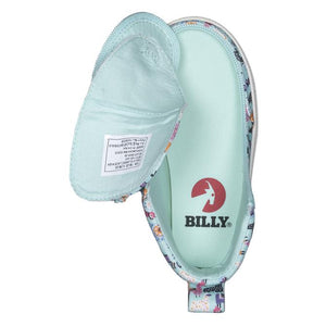 Toddler Mint Llama Billy Classic Lace Highs