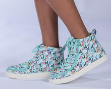 Load image into Gallery viewer, Kids' Mint Llamas Billy Classic Lace Highs