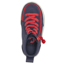 Load image into Gallery viewer, Toddler Navy & Red Billy Classic Lace Highs