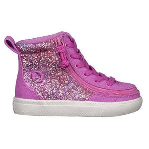 Toddler Pink Printed Canvas Billy Classic Lace Highs