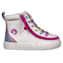 Load image into Gallery viewer, Toddler White Rainbow Billy Classic Lace Highs