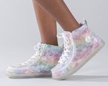 Load image into Gallery viewer, Kids' Rainbow Crackle Billy Classic Lace Highs