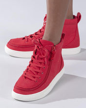 Load image into Gallery viewer, Kids' Red Billy Classic Lace Highs