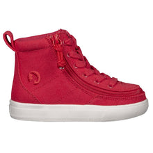 Load image into Gallery viewer, Toddler Red Canvas Billy Classic Lace Highs