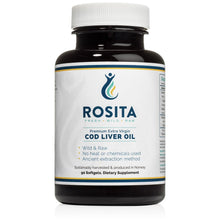 Load image into Gallery viewer, Rosita Extra Virgin Cod Liver Oil Softgels