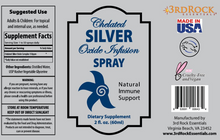 Load image into Gallery viewer, Silver Infusion 150 PPM Silver Oxide Tonic Dietary Supplement - 2 oz. Spray