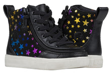 Load image into Gallery viewer, Toddler Black Stars Billy Classic Lace Highs
