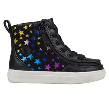 Load image into Gallery viewer, Toddler Black Stars Billy Classic Lace Highs