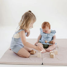 Load image into Gallery viewer, Stripe in Light Grey Play Mat - Standard Size