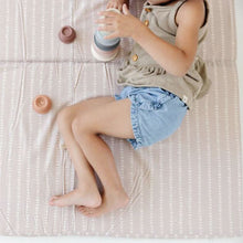 Load image into Gallery viewer, Stripe in Light Grey Play Mat - Standard Size