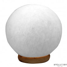 Load image into Gallery viewer, White Sphere Crystal Salt Lamp