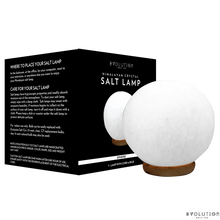 Load image into Gallery viewer, White Sphere Crystal Salt Lamp
