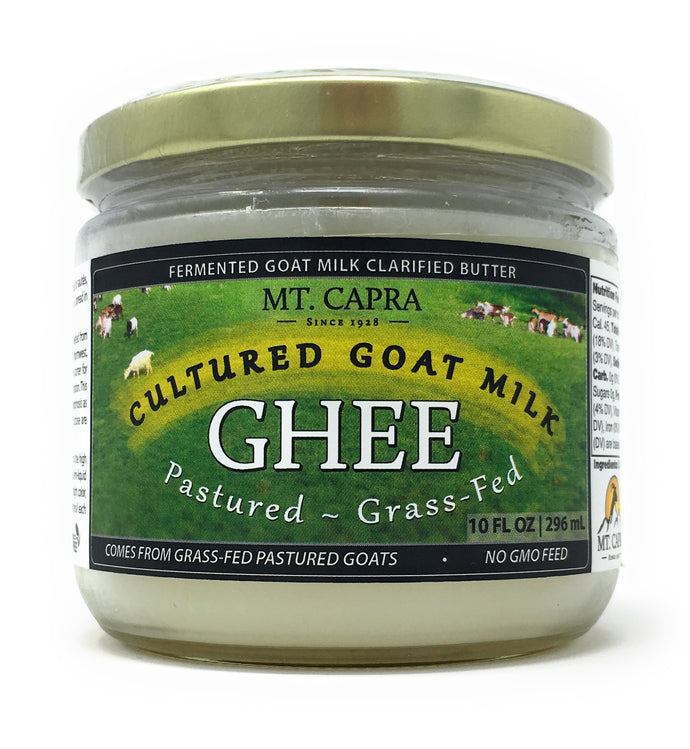 Grass Fed Goat Milk FERMENTED Ghee - 10 fl oz / 296 mL