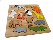 Load image into Gallery viewer, Animal Play Set &amp; Puzzle
