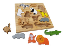 Load image into Gallery viewer, Animal Play Set &amp; Puzzle
