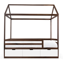 Load image into Gallery viewer, Domo Zen Canopy Bed with Drawers and Rails
