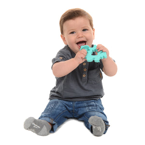 CB GO by Chewbeads Baby 100% Silicone Chewpal Teether with Training Brush