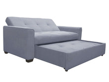 Load image into Gallery viewer, Eco Sofa Bed Upholstered Natural Fiber Couch Non Toxic Slate
