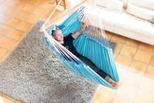 Load image into Gallery viewer, Habana Azure - Organic Cotton Comfort Hammock Chair
