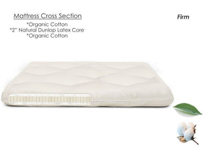 Hush-a-Bye 2" Latex & Organic Cotton Crib Mattress