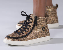 Load image into Gallery viewer, Kids&#39; Leopard Shimmer Thread Billy Classic Lace Highs

