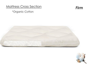 Lullaby - Organic Cotton Baby Crib Mattress - Firm