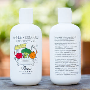 Apple + Broccoli Hair & Body Wash -8 oz.