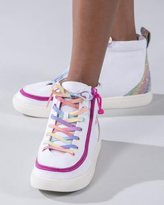 Kids' White Rainbow Billy Classic Lace Highs
