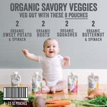 Load image into Gallery viewer, Organic Savory Veggies Baby Food Variety Pack
