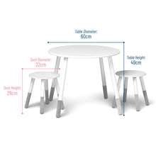 Load image into Gallery viewer, Scandi Round Table &amp; Chairs
