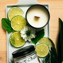 Load image into Gallery viewer, Fresh Mint &amp; Lime Essential Oil Candles
