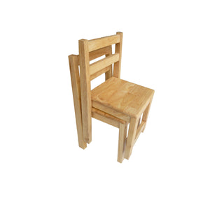 Standard Rubberwood Chairs - Set of 2
