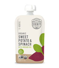 Load image into Gallery viewer, Organic Sweet Potato &amp; Spinach Baby Food
