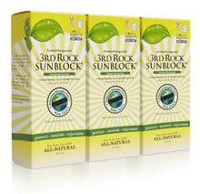 Load image into Gallery viewer, 3rd Rock Sunblock® Sunscreen Lotion - Aromatherapeutic - Zinc Oxide 35 SPF (3-pack)
