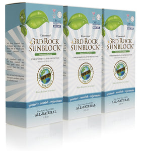 3rd Rock Sunblock® Sunscreen Lotion - Unscented - Zinc Oxide SPF 35 (3-pack)